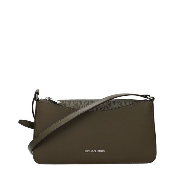 Michael Kors Green Fabric Crossbody Women's Bag
